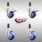 Service Caster 3 Inch 316SS Blue Poly Swivel 1 Inch Expanding Stem Caster Lock Brake, 2PK SS316TTLEX20S314-PPUB-BLUE-2-S-2-1 - alternate 3